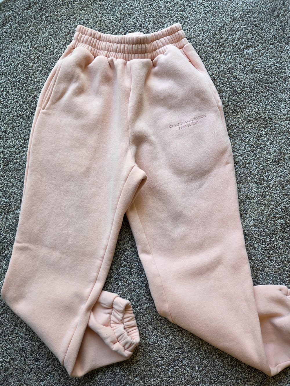 Cozy Peach Fleece Jogger SweatPants for Women